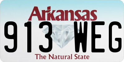 AR license plate 913WEG