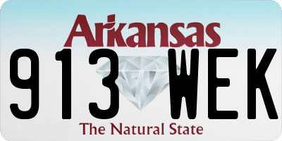 AR license plate 913WEK