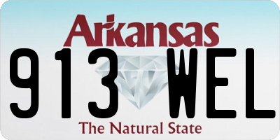 AR license plate 913WEL