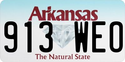 AR license plate 913WEO
