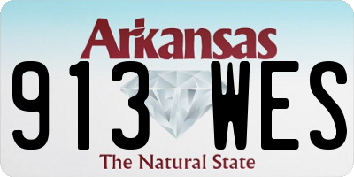 AR license plate 913WES