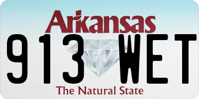 AR license plate 913WET