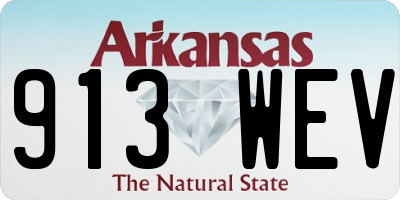 AR license plate 913WEV