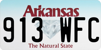AR license plate 913WFC