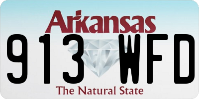 AR license plate 913WFD