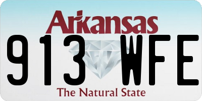 AR license plate 913WFE