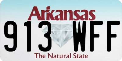 AR license plate 913WFF