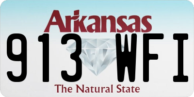 AR license plate 913WFI