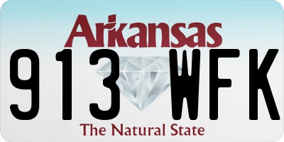 AR license plate 913WFK