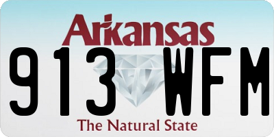 AR license plate 913WFM