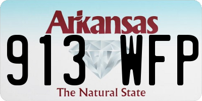 AR license plate 913WFP