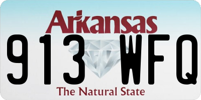 AR license plate 913WFQ