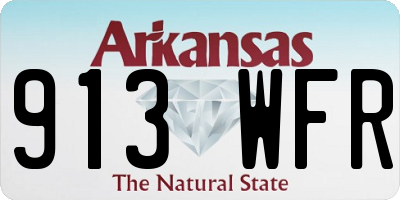 AR license plate 913WFR