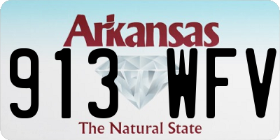 AR license plate 913WFV