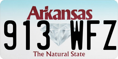 AR license plate 913WFZ
