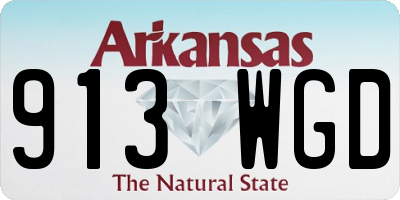AR license plate 913WGD