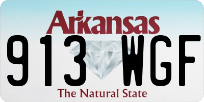 AR license plate 913WGF