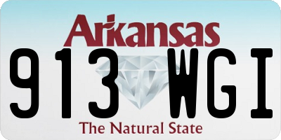AR license plate 913WGI