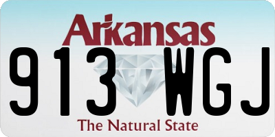 AR license plate 913WGJ