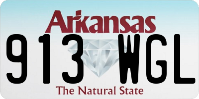 AR license plate 913WGL