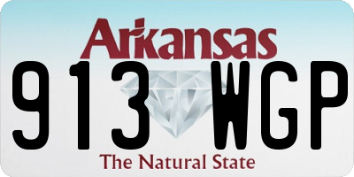 AR license plate 913WGP