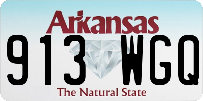 AR license plate 913WGQ
