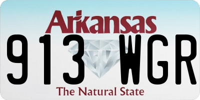 AR license plate 913WGR