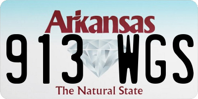 AR license plate 913WGS