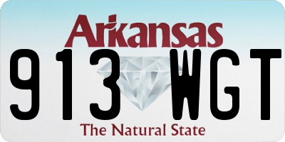 AR license plate 913WGT