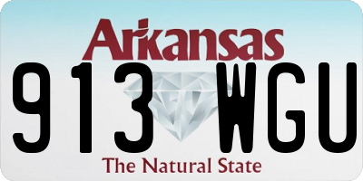 AR license plate 913WGU