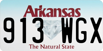 AR license plate 913WGX
