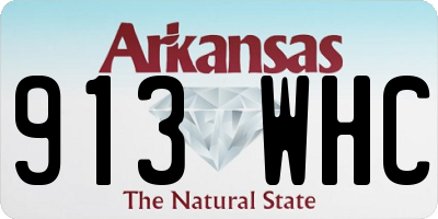 AR license plate 913WHC