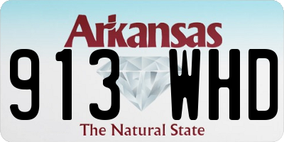 AR license plate 913WHD