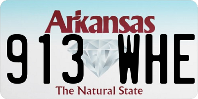 AR license plate 913WHE