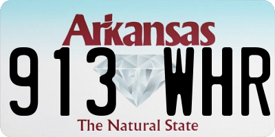 AR license plate 913WHR
