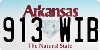 AR license plate 913WIB