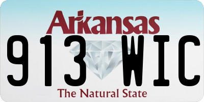 AR license plate 913WIC
