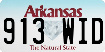 AR license plate 913WID