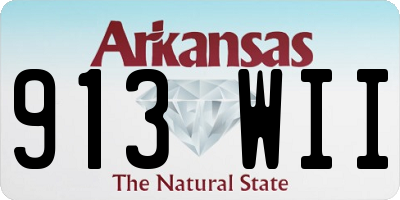 AR license plate 913WII