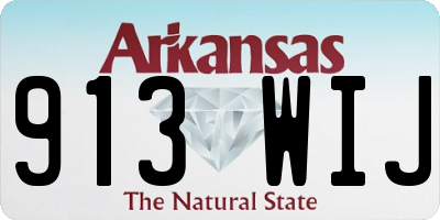 AR license plate 913WIJ