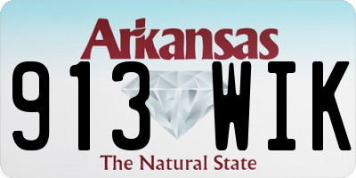 AR license plate 913WIK