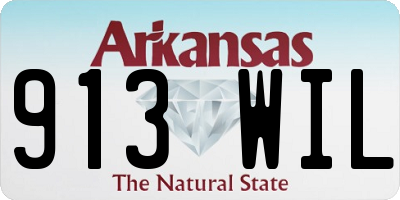 AR license plate 913WIL