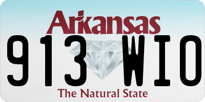 AR license plate 913WIO