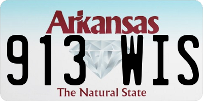 AR license plate 913WIS