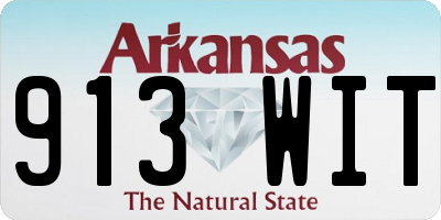 AR license plate 913WIT