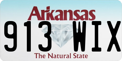 AR license plate 913WIX