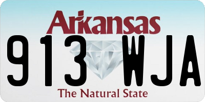 AR license plate 913WJA