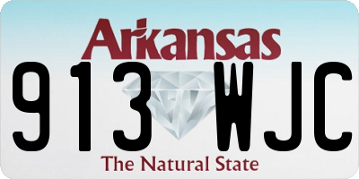 AR license plate 913WJC