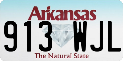 AR license plate 913WJL