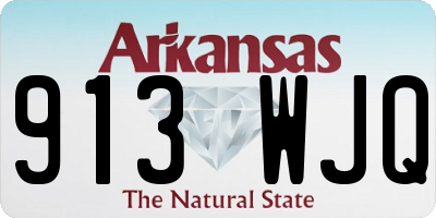 AR license plate 913WJQ